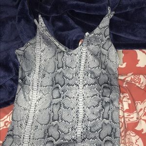 Snake skin pattern bodysuit
